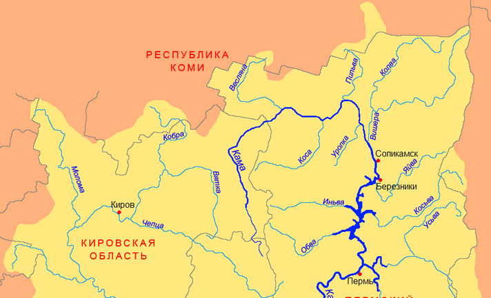 Река урал на карте россии исток. Бассейн реки Кама на карте. Кама река бассейн реки. Бассейн реки Вишера. Бассейн реки Вятка.