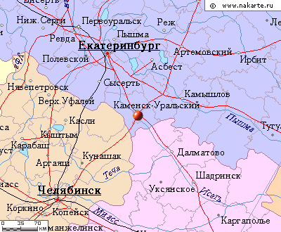 Каменск-уральский на карте россии с улицами и домами
