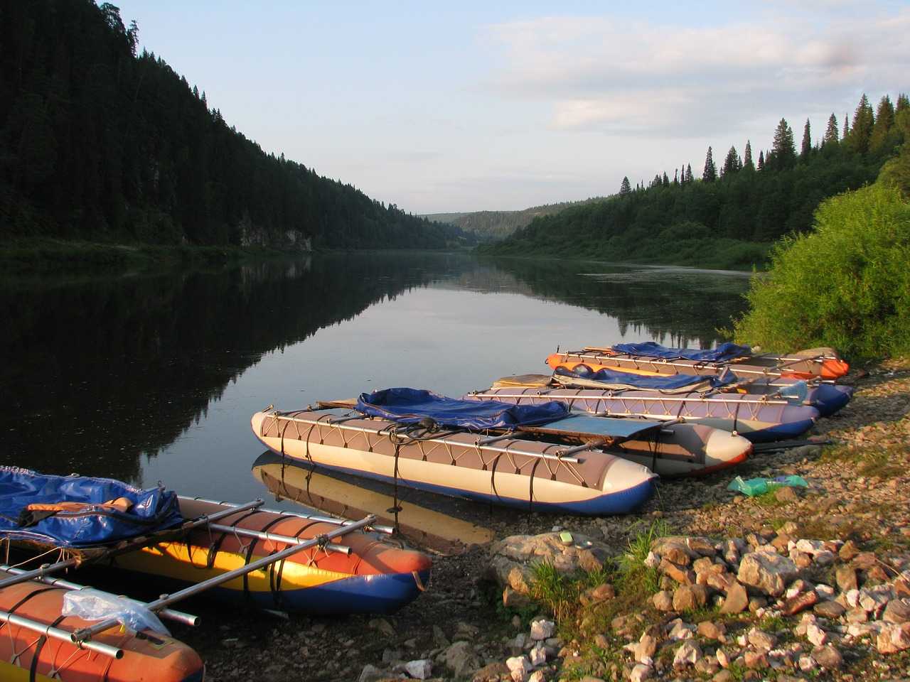 Сплав по реке синяя