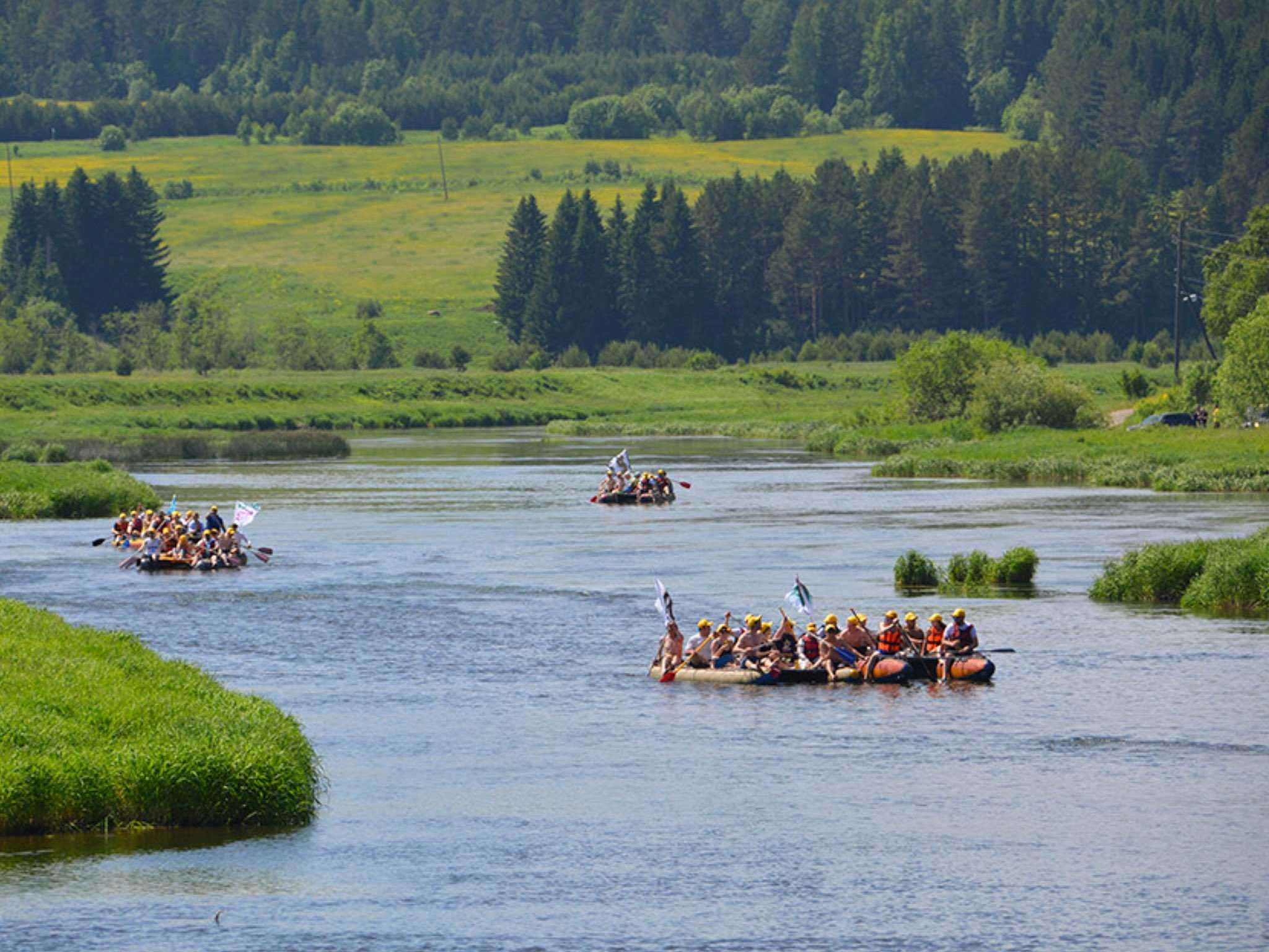 Сплав река ай весной