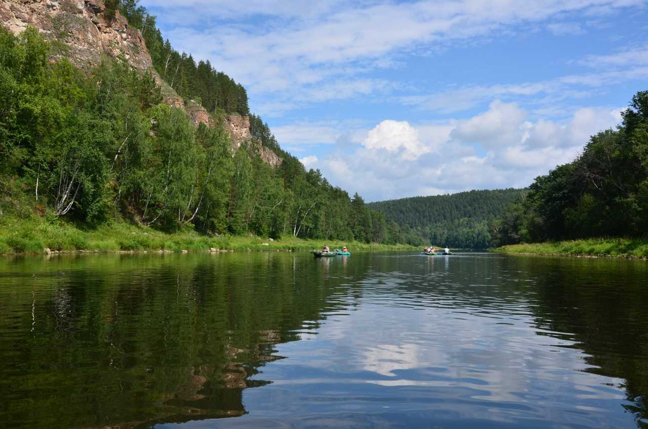 Река Инзер в Башкирии