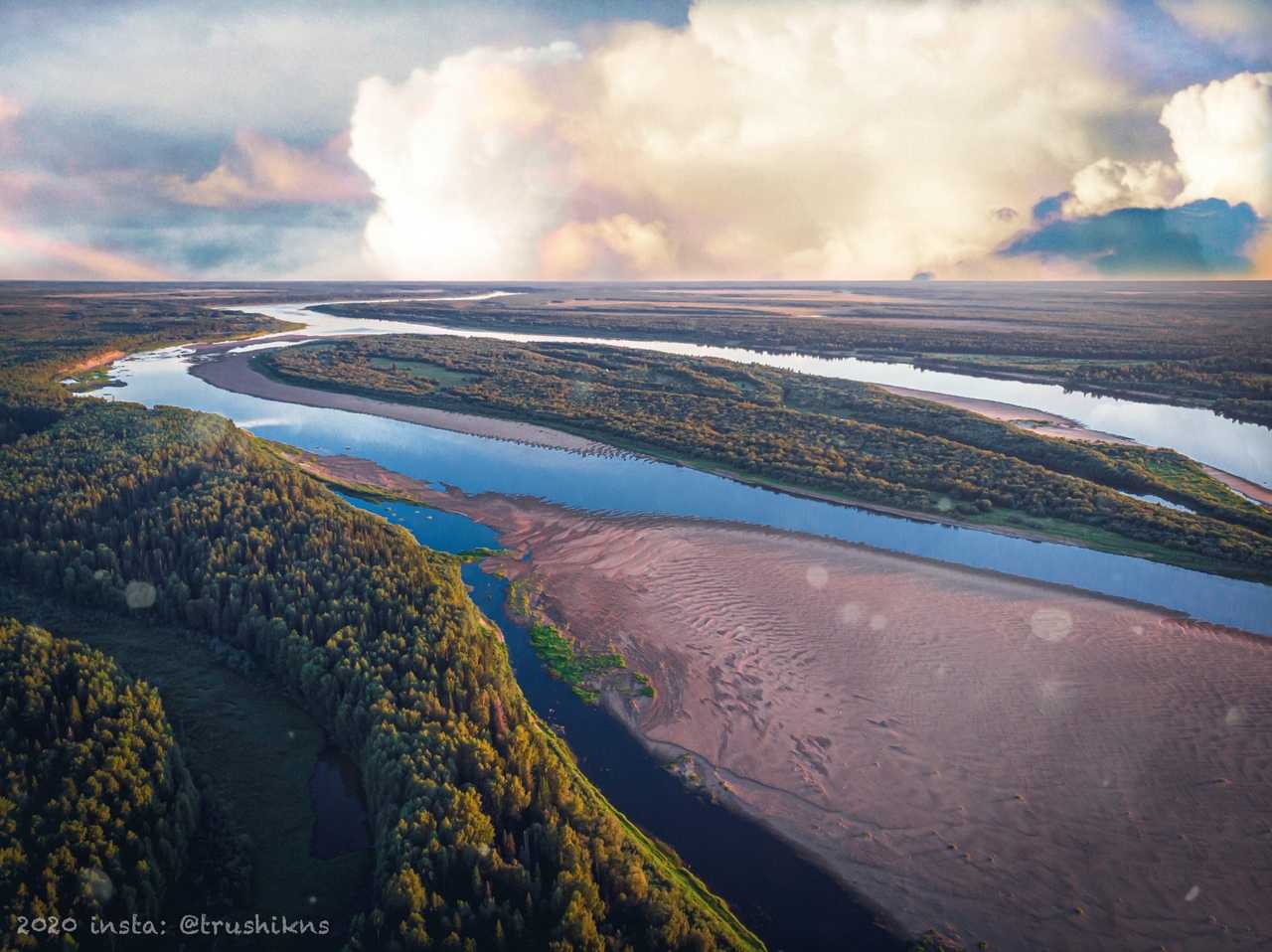 Река Печора в городе Печора