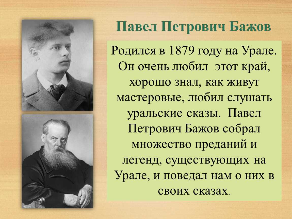 Презентация павел петрович бажов